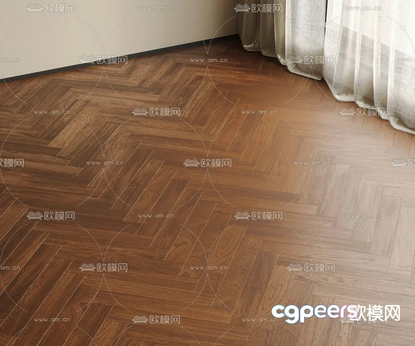 Wooden floor 3d model