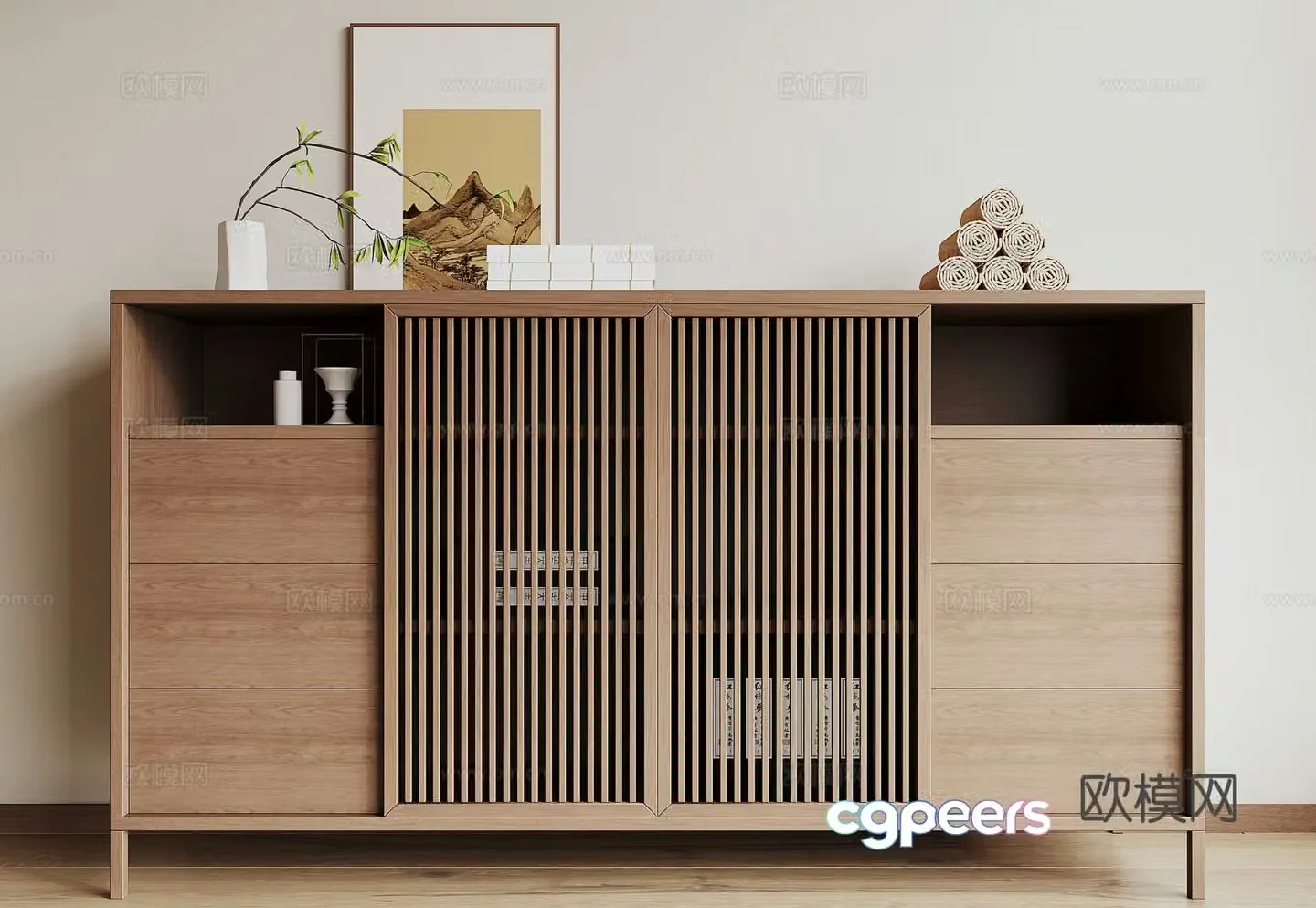 New Chinese tea cabinet 3D model