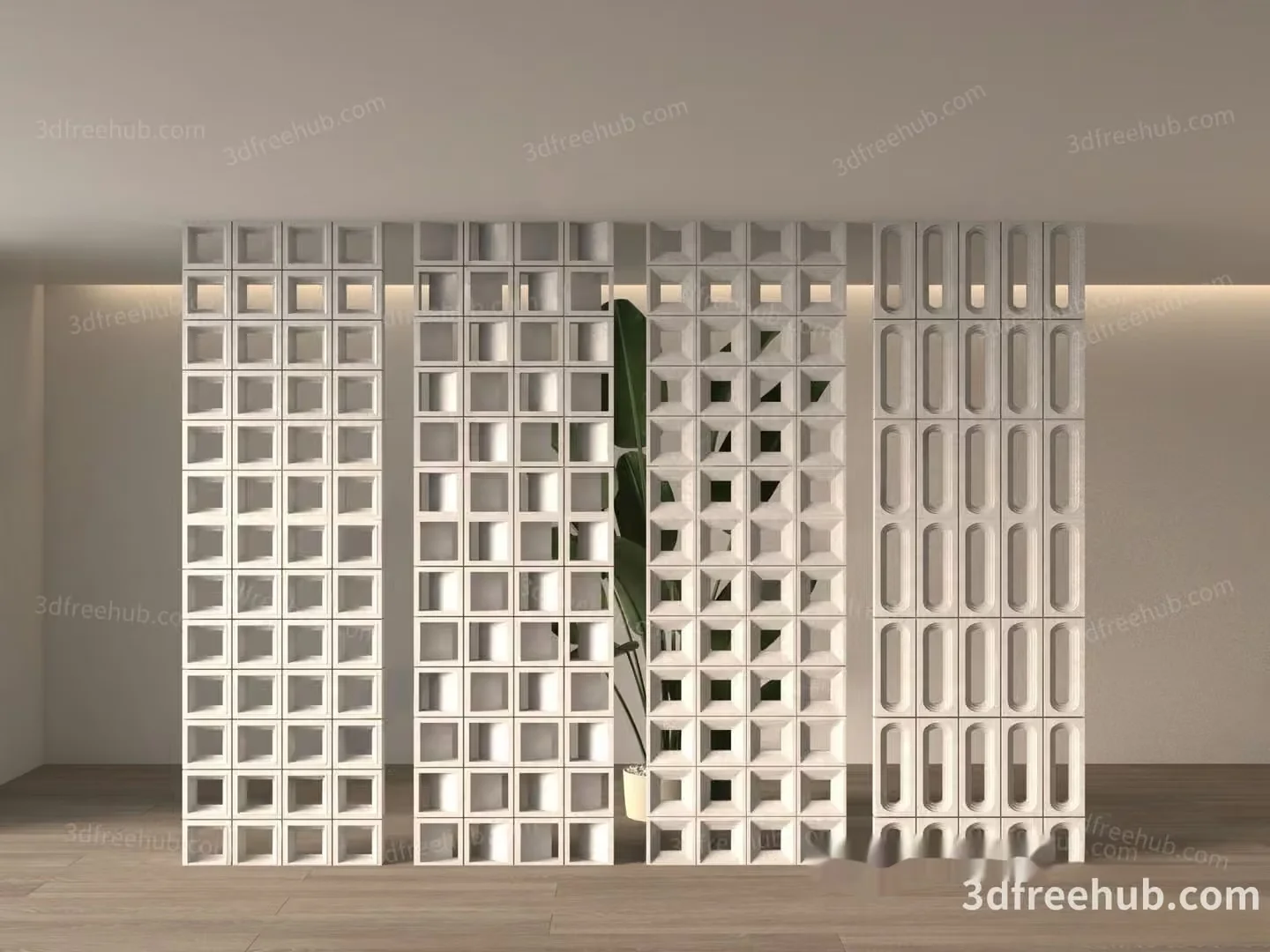 Modern Room Divider 3D Model – 20166 – VRAY Render