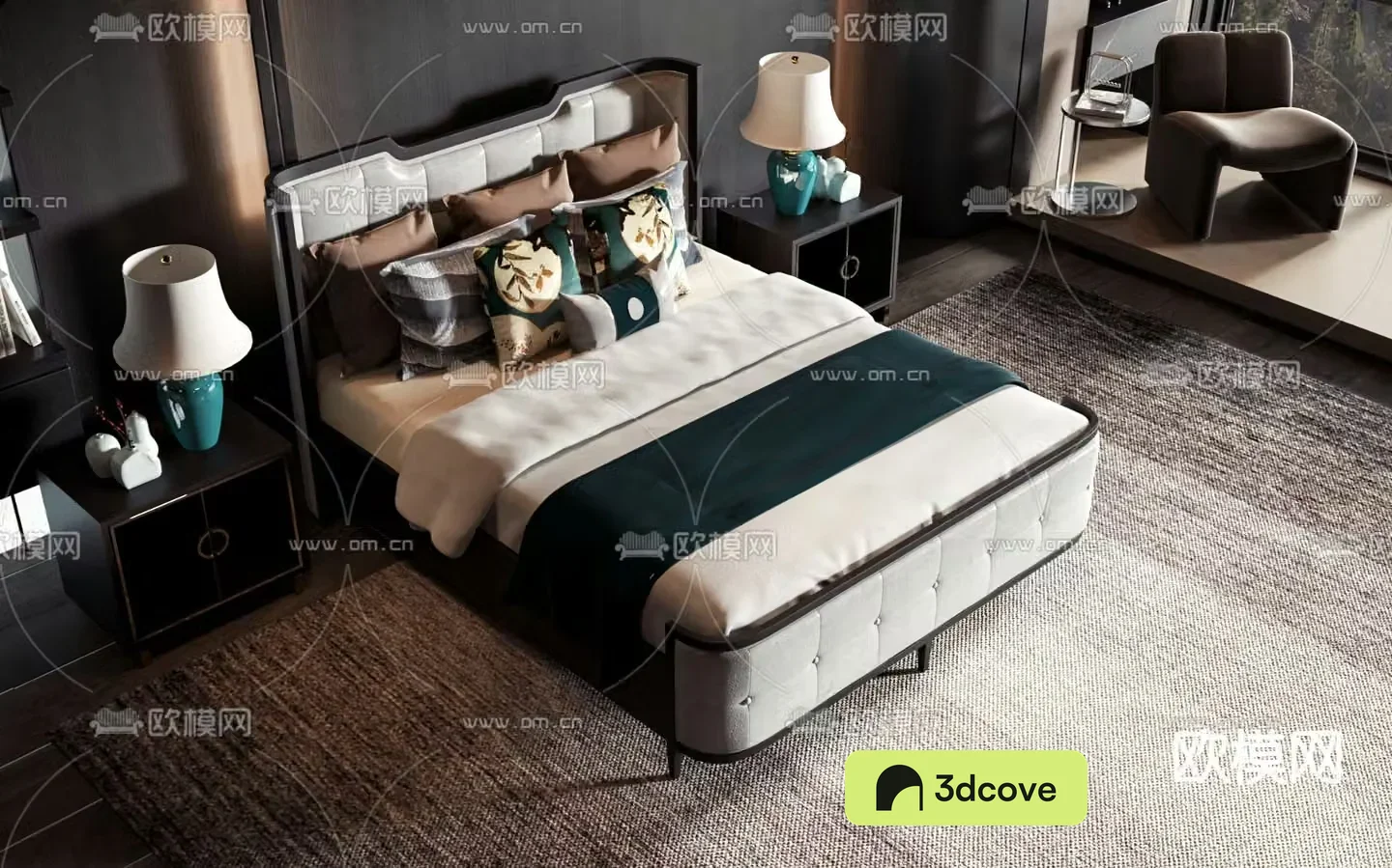 New Chinese style double bed