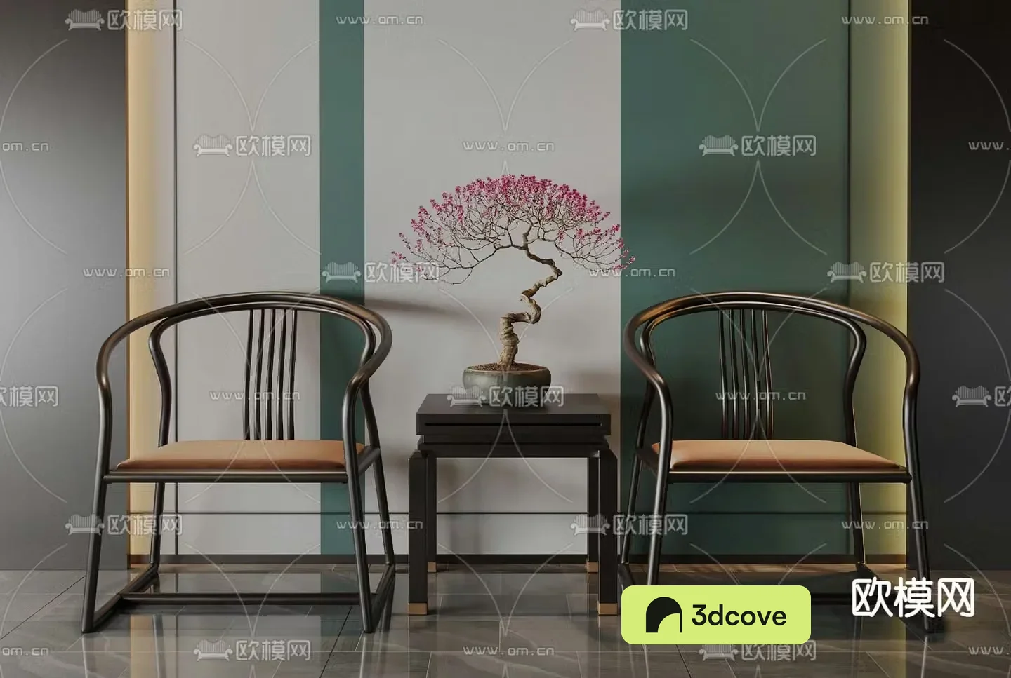 New Chinese style armchair leisure chair