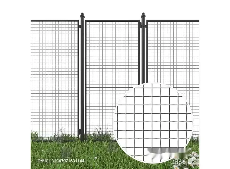 A Black Fence 3D Model – 2712 – VRAY Render