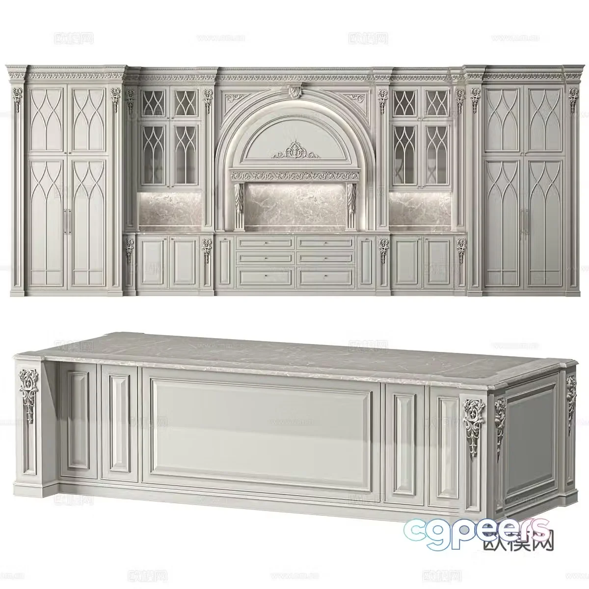 French cabinet 3d model