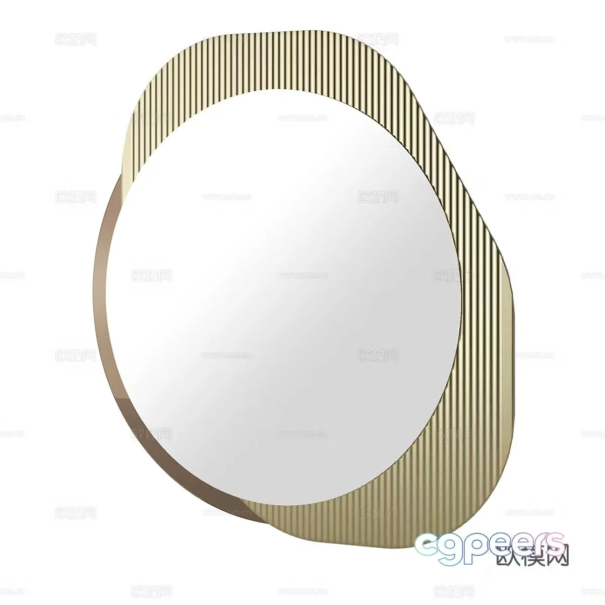 Modern minimalist mirror Decorative mirror Simple mirror Living room mirror Bedroom mirror 3d model