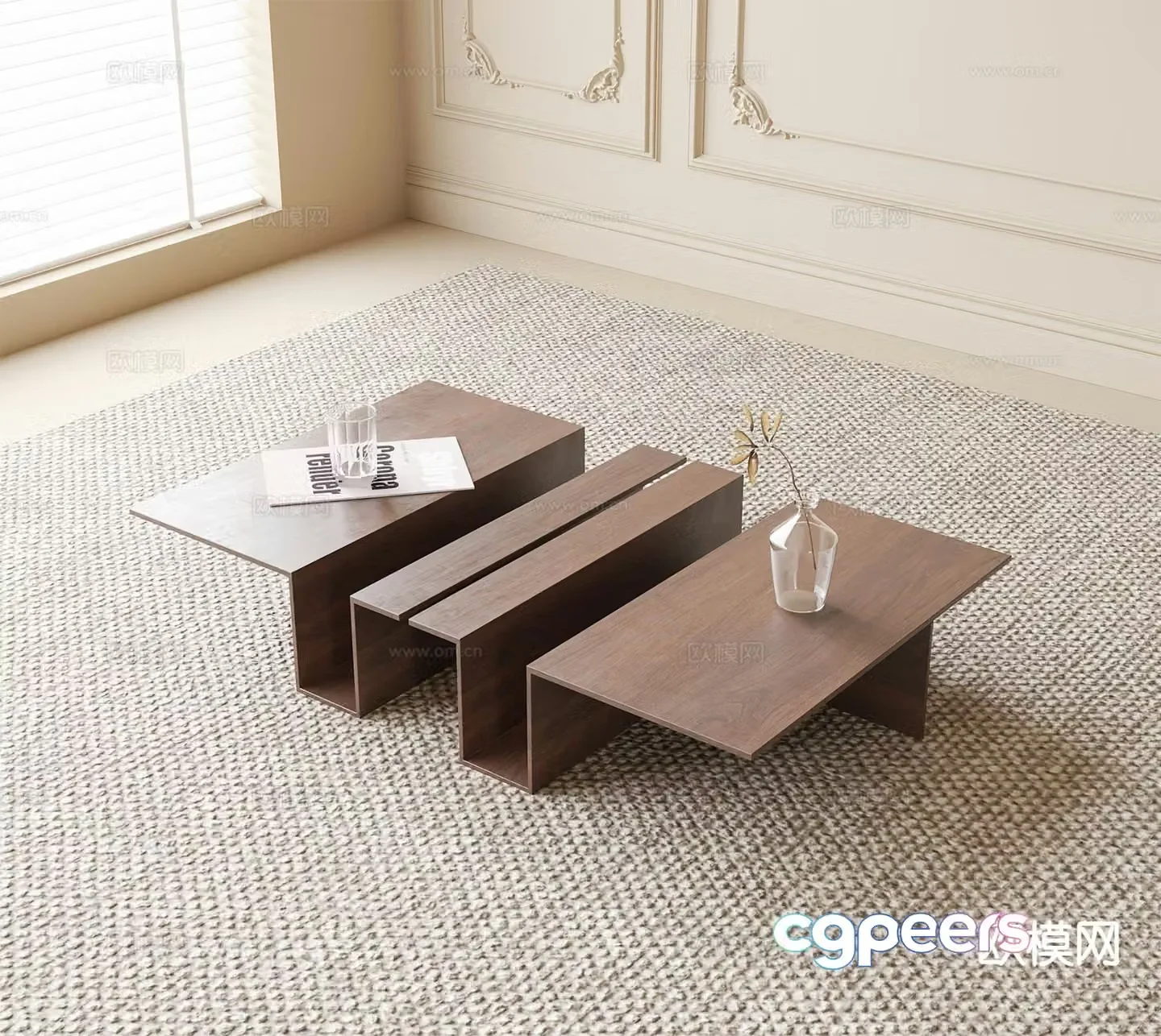 Wabi-sabi coffee table 3d model