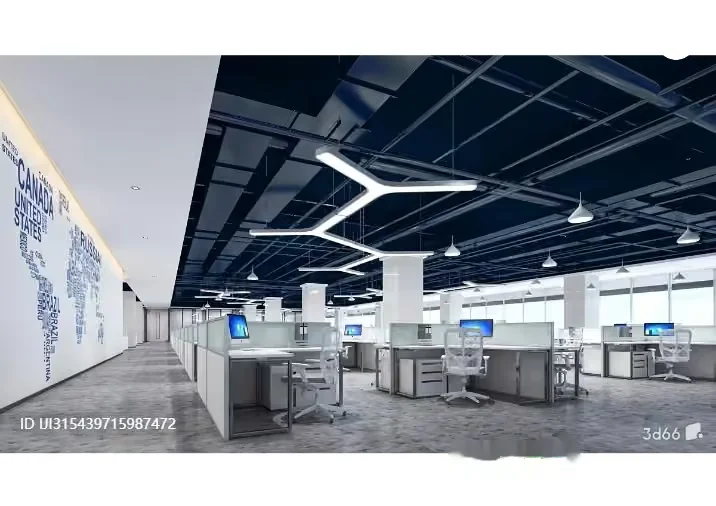A Modern Office Space 3D Model – 3683 – VRAY Render