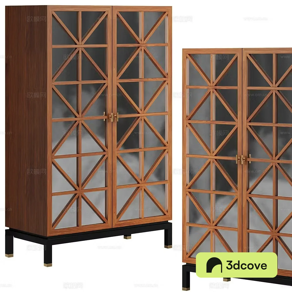 Log wine cabinet