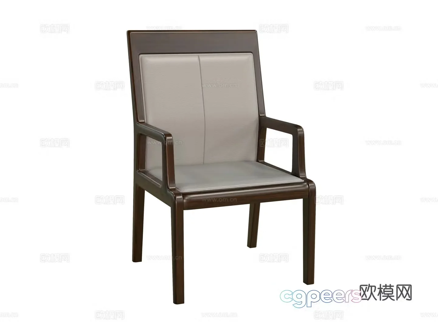 New Chinese dining chair 3D model
