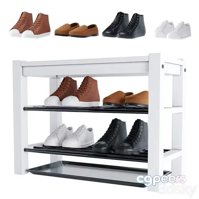 3ds Max Free – Shoe rack BAGGMUCK