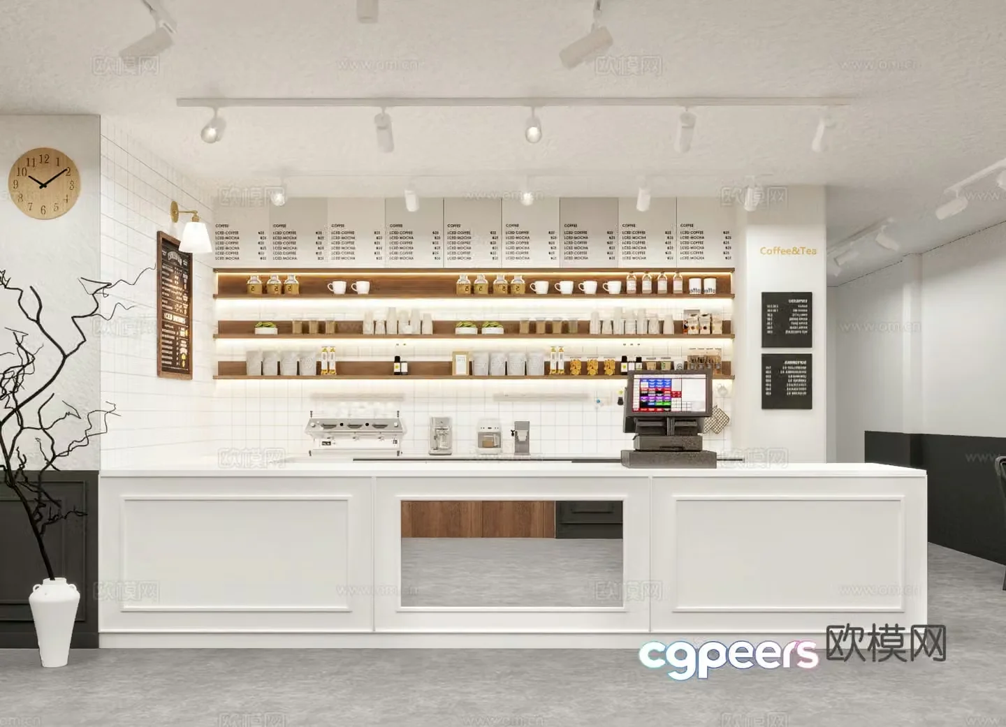 Tea restaurant coffee shop 3d model