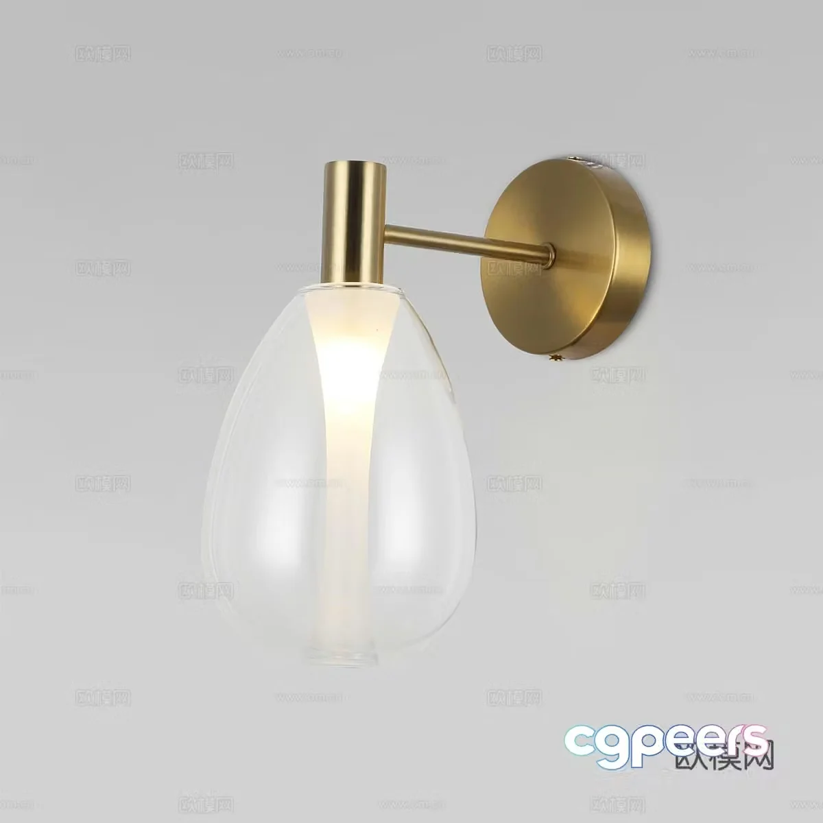 Modern simple and light luxury wall lamp wall lamp simple wall lamp 3d model