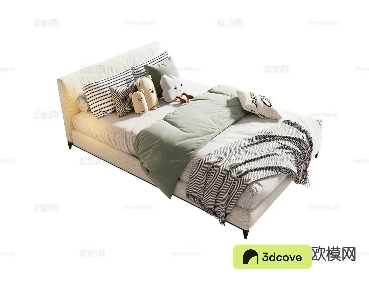 Cream style children’s bed