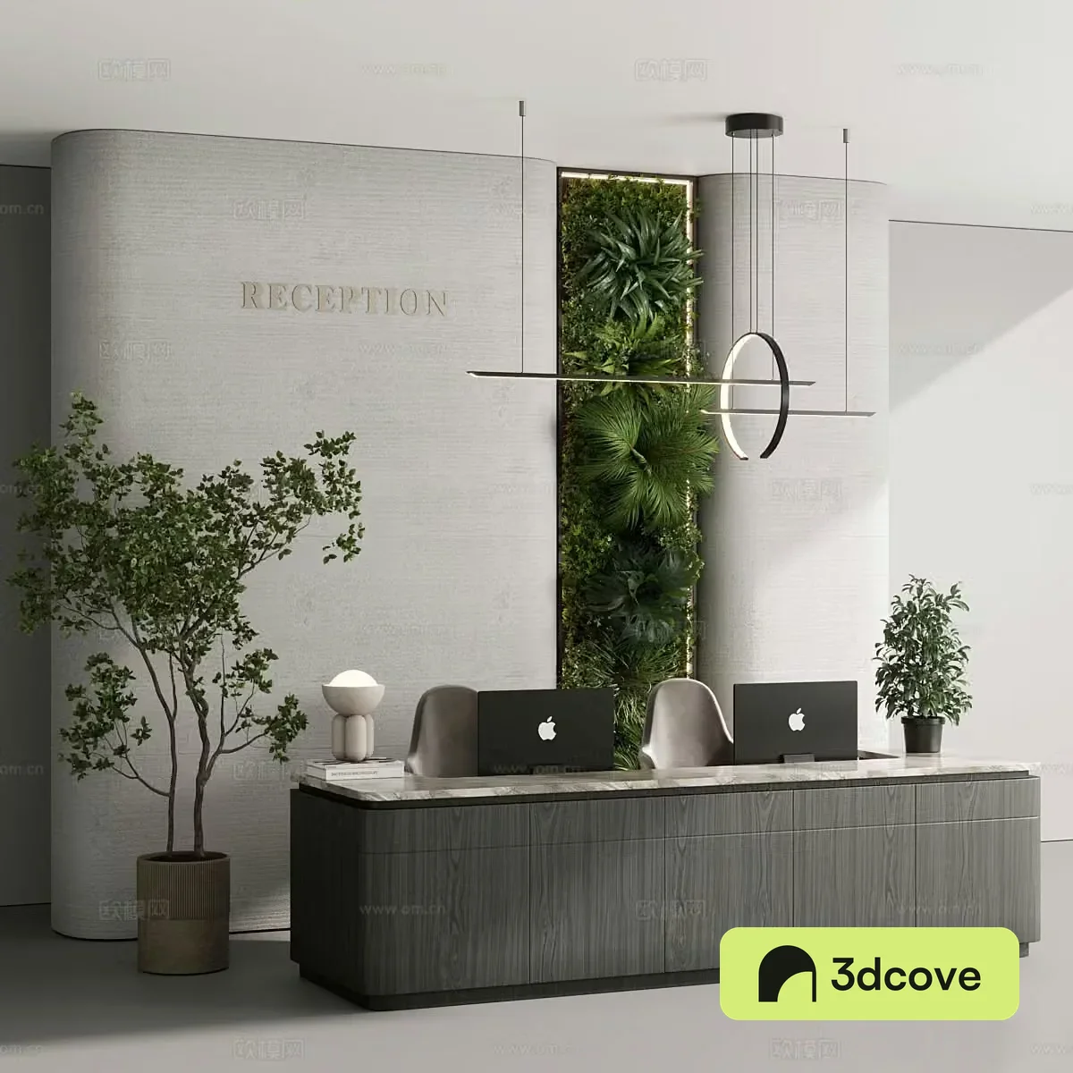 Front desk reception desk