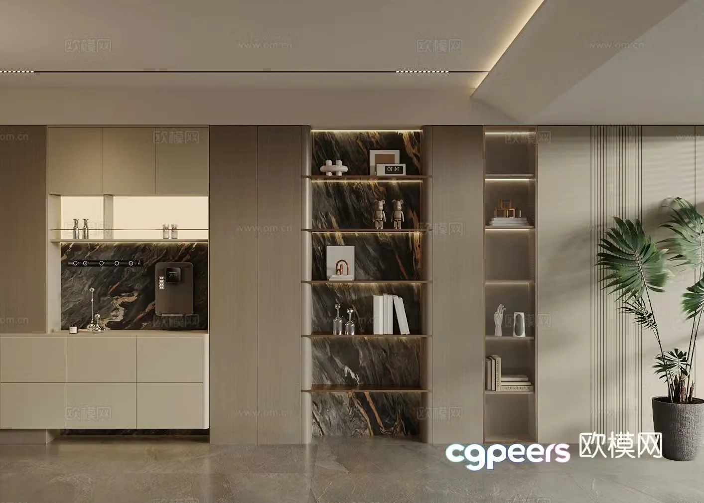 Modern light luxury wine cabinet Light luxury Italian wine cabinet Open wine cabinet Luminous wine cabinet Finished wine cabinet 3D model