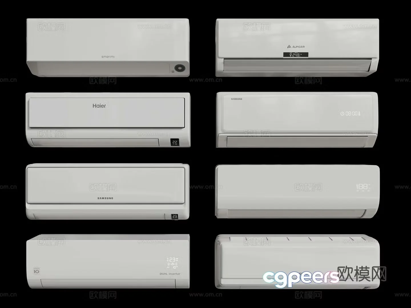 Modern air conditioner wall-mounted air conditioner indoor air conditioner 3D model