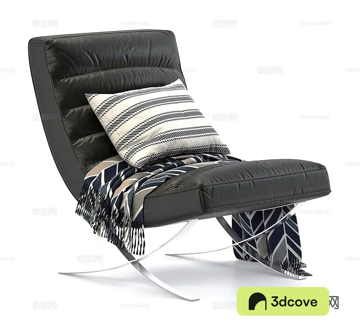 Leather leisure chair Leather single chair Leather recliner Outdoor leisure chair Garden