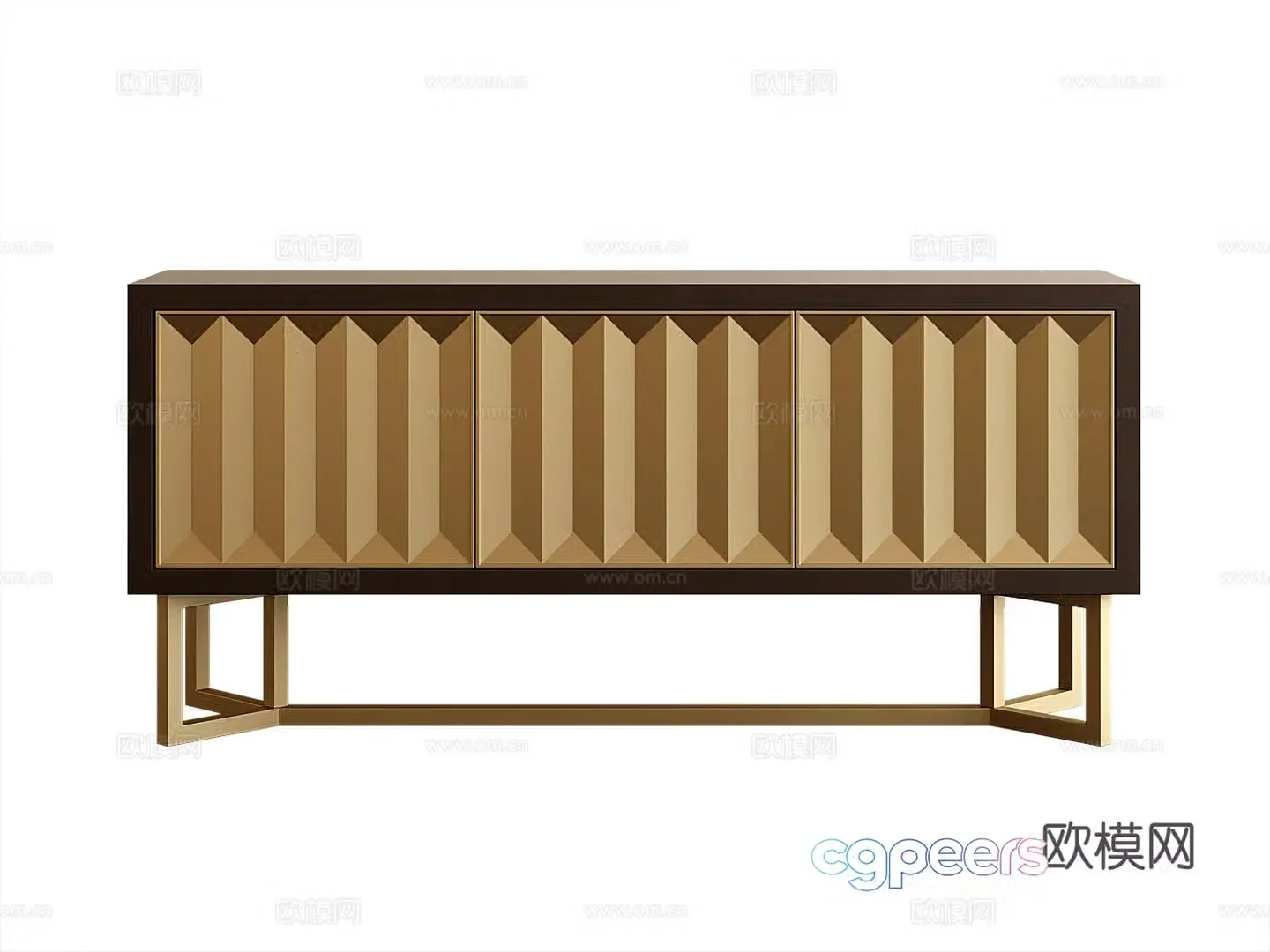 Modern entryway cabinet 3d model
