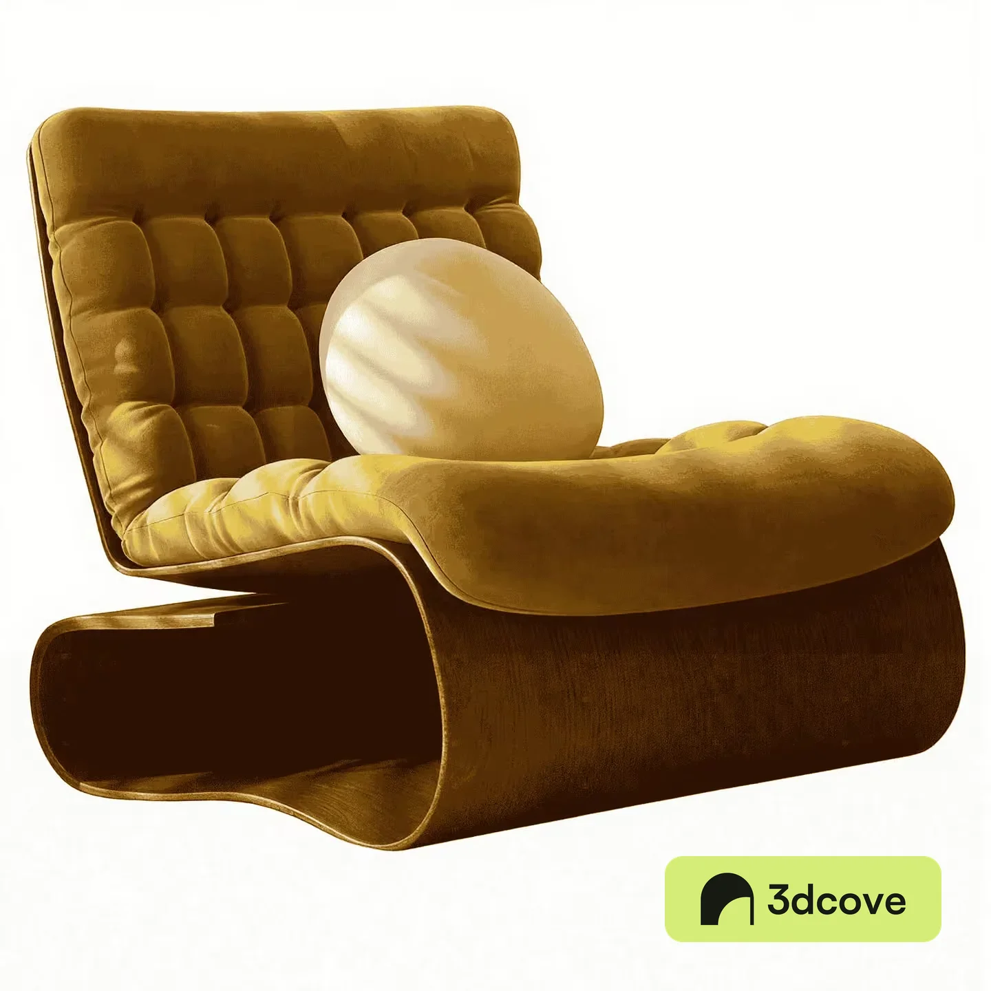 Yellow Velvet Chair