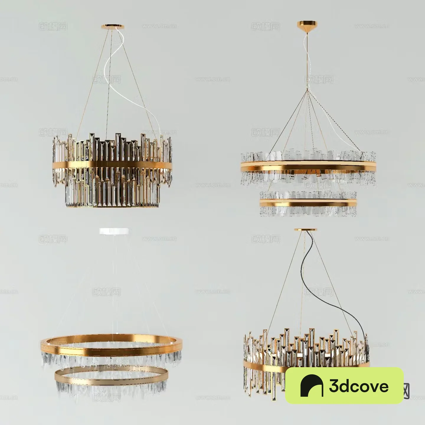 Light luxury chandelier hall chandelier