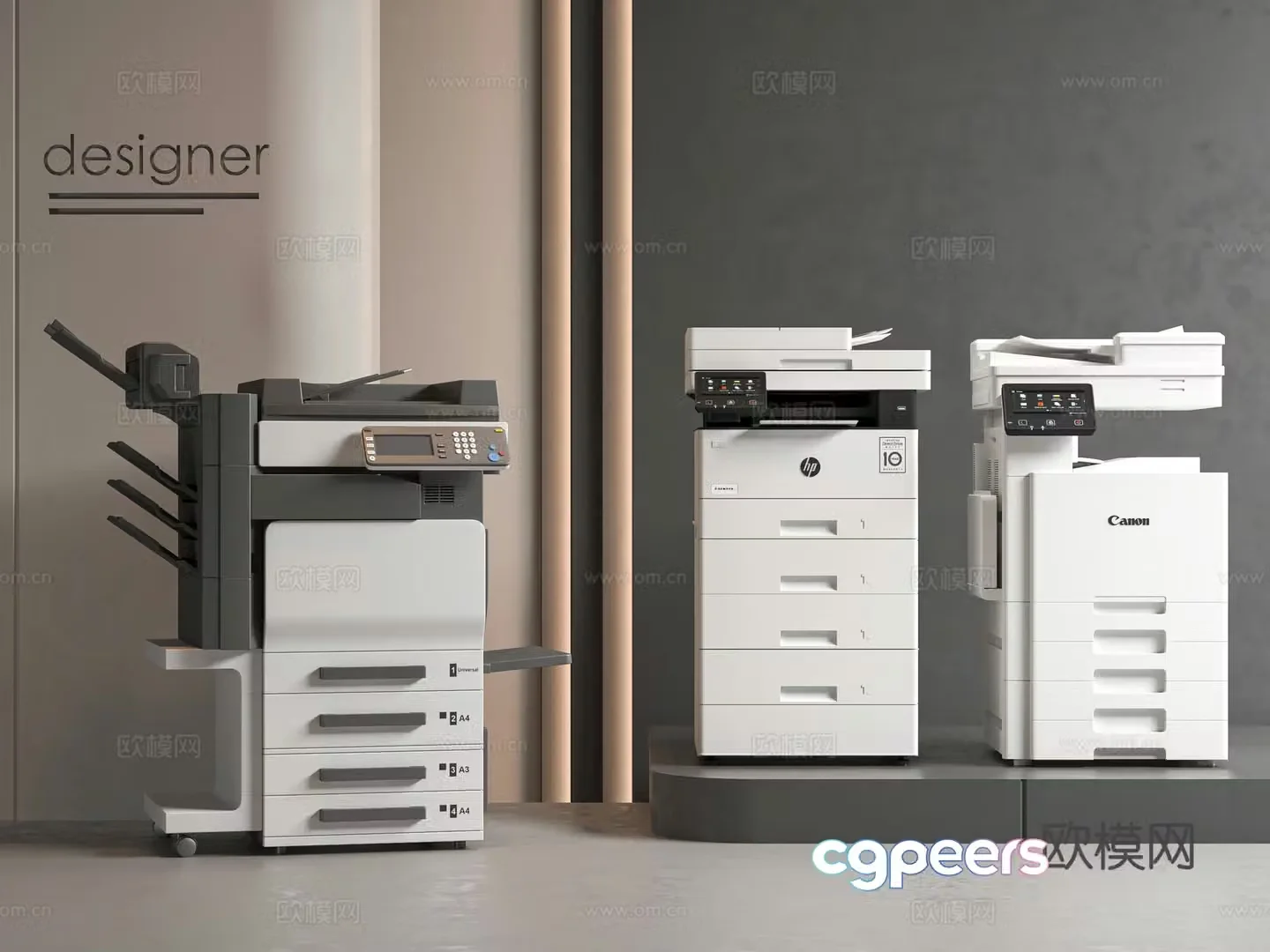 Modern printer 3d model