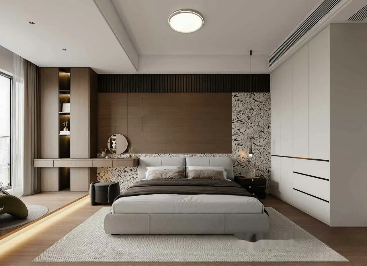 Modern Bedroom Design 3D Model – 2383 – VRAY Render