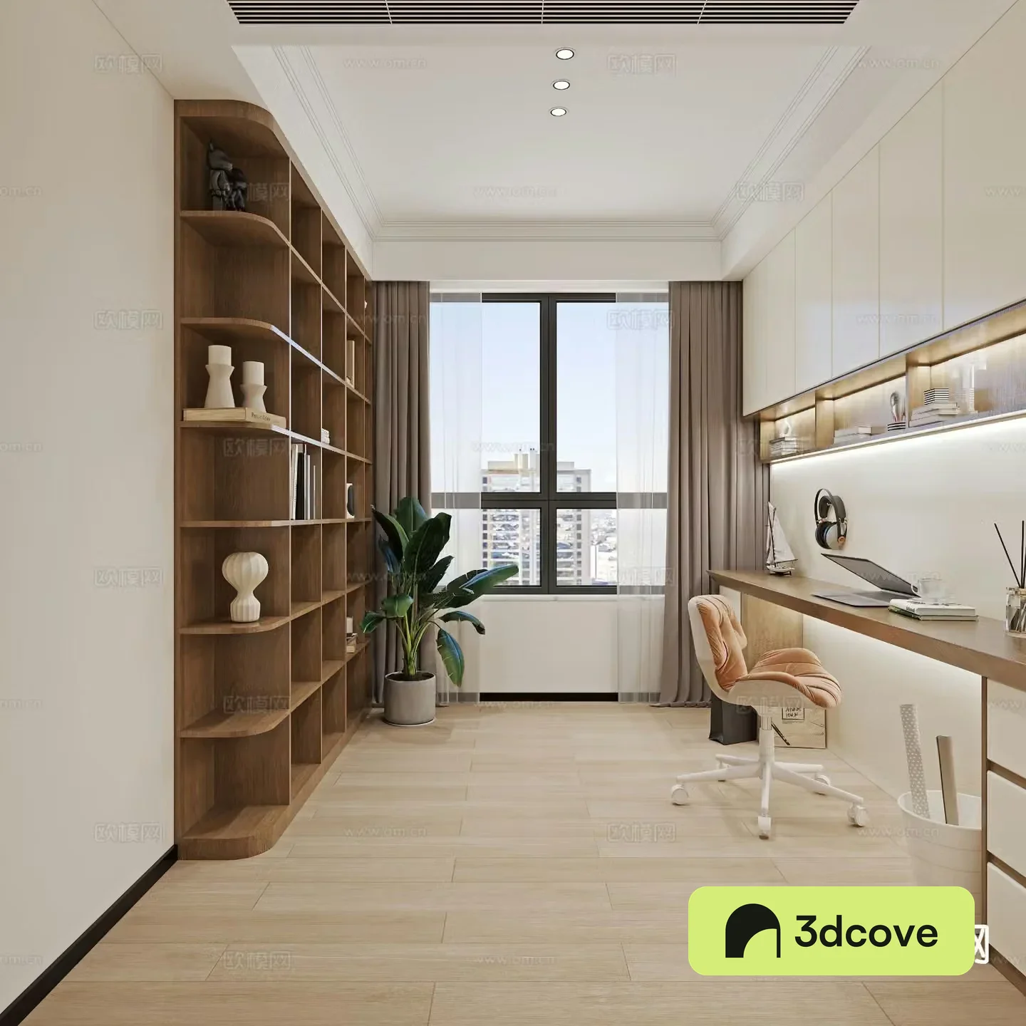 Modern study room