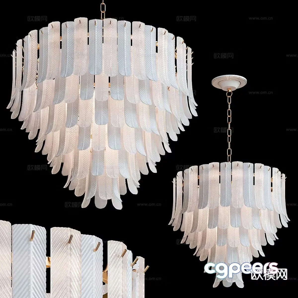Lobby chandelier 3d model