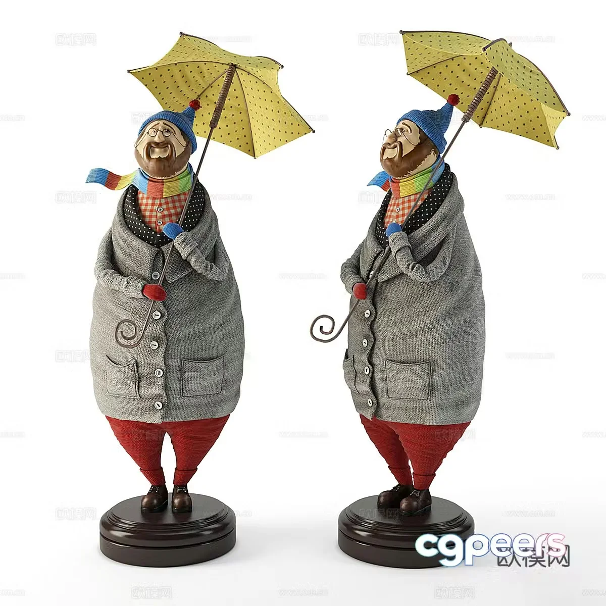 Cartoon character sculpture cartoon character sculpture 3d model