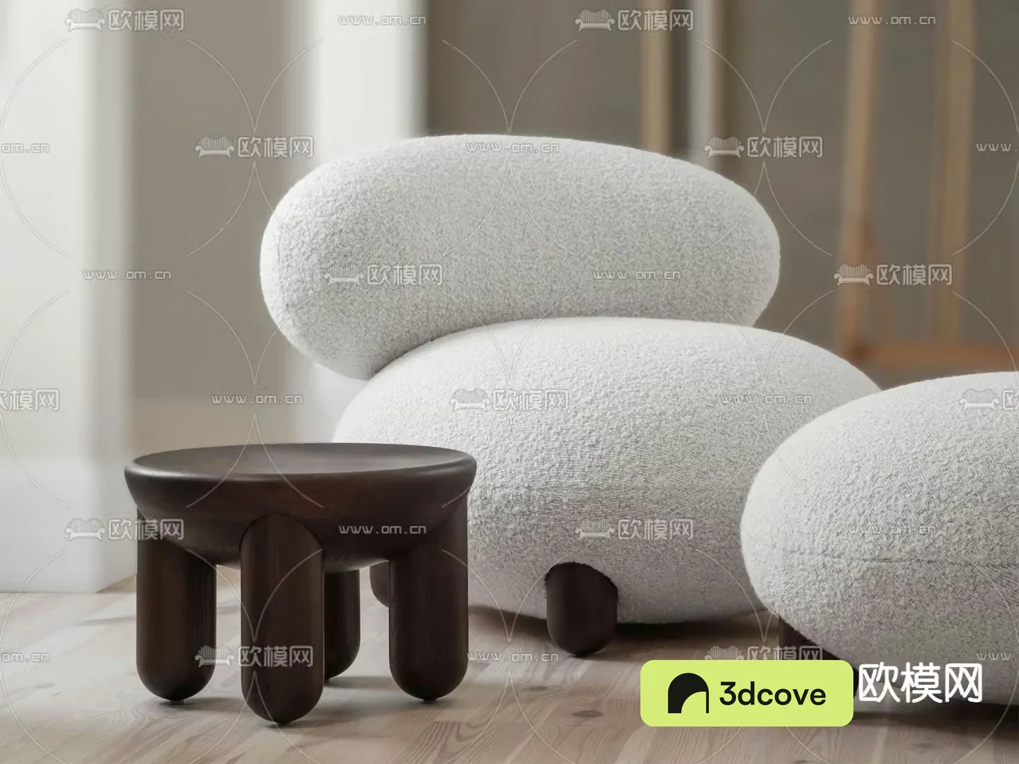 Leisure chair plush leisure chair