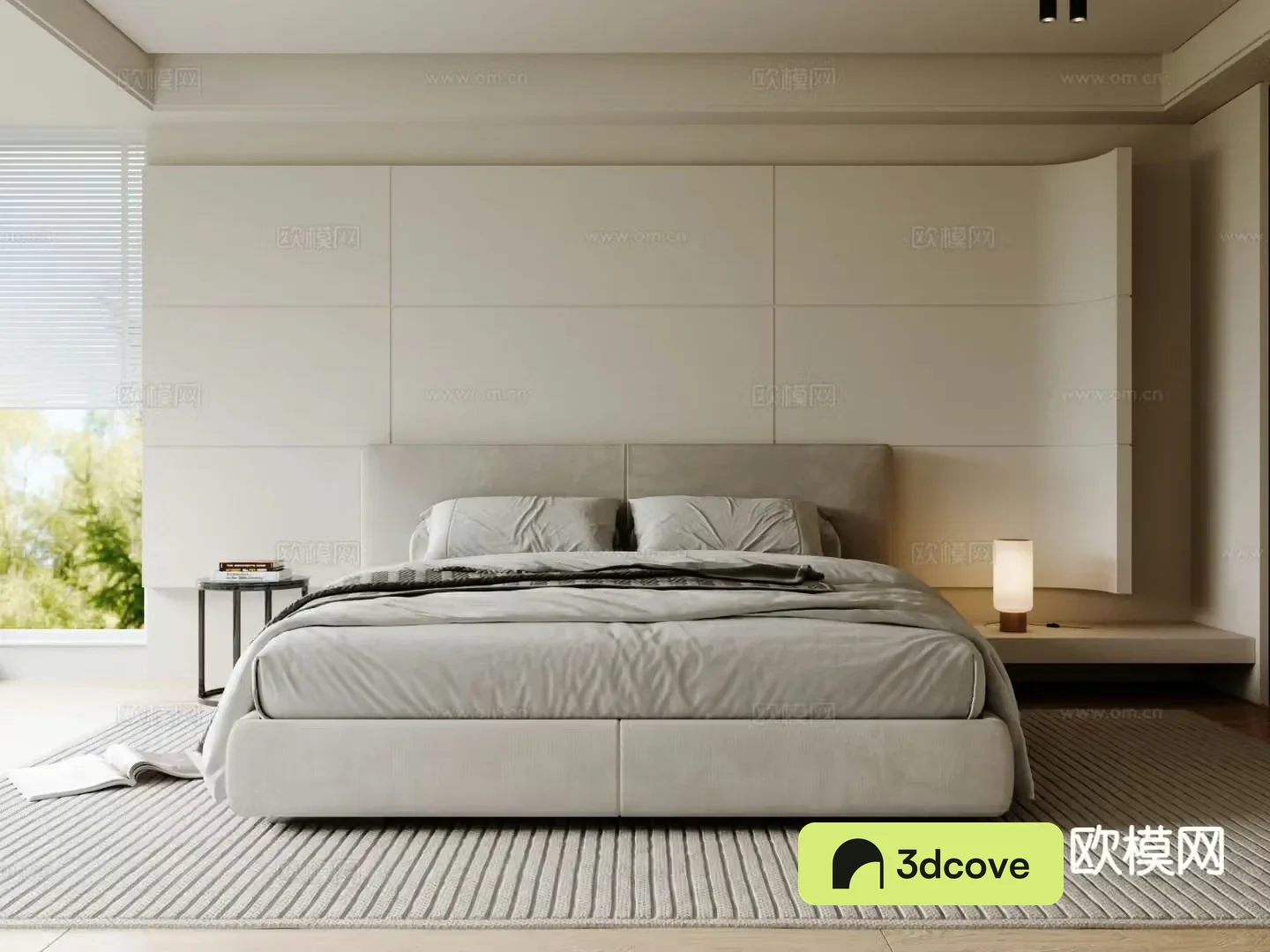 Modern double bed