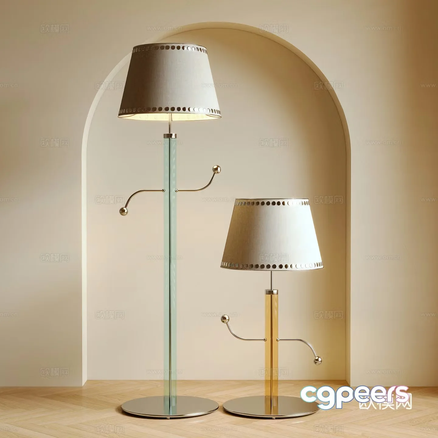 Modern floor lamp decorative lamp 3d model