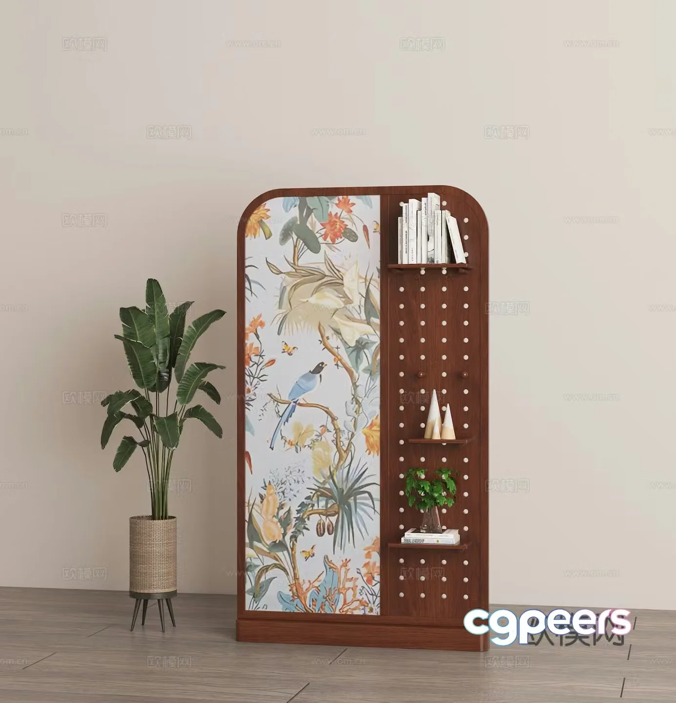 Modern retro screen partition 3d model