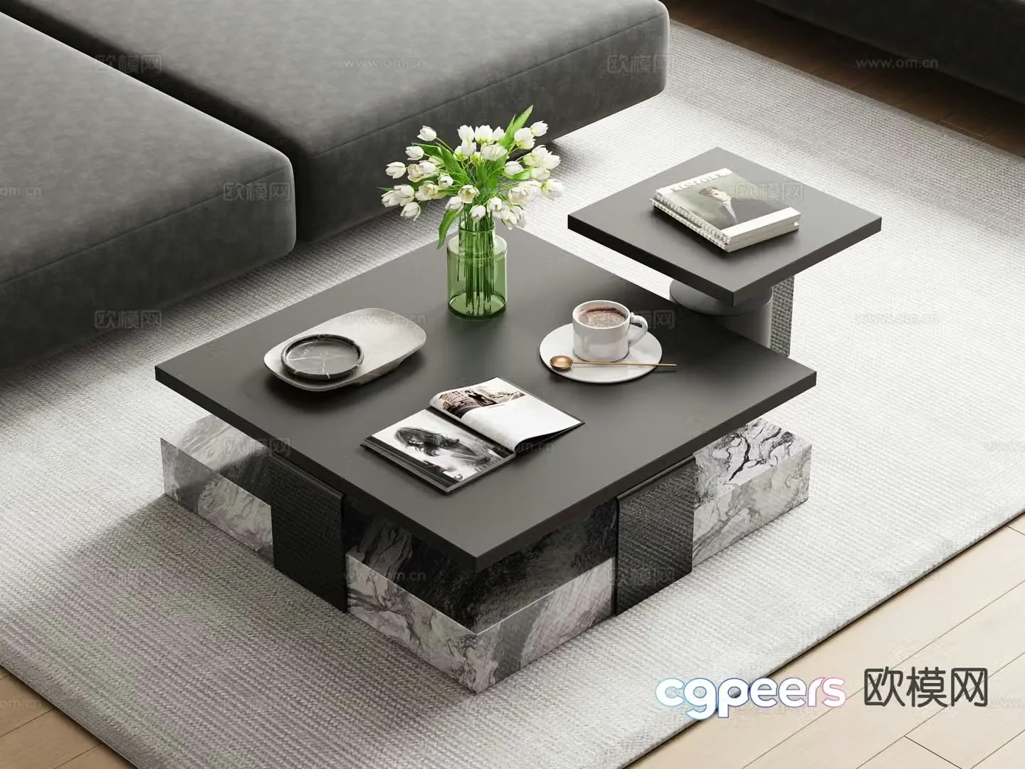 Italian coffee table 3d model