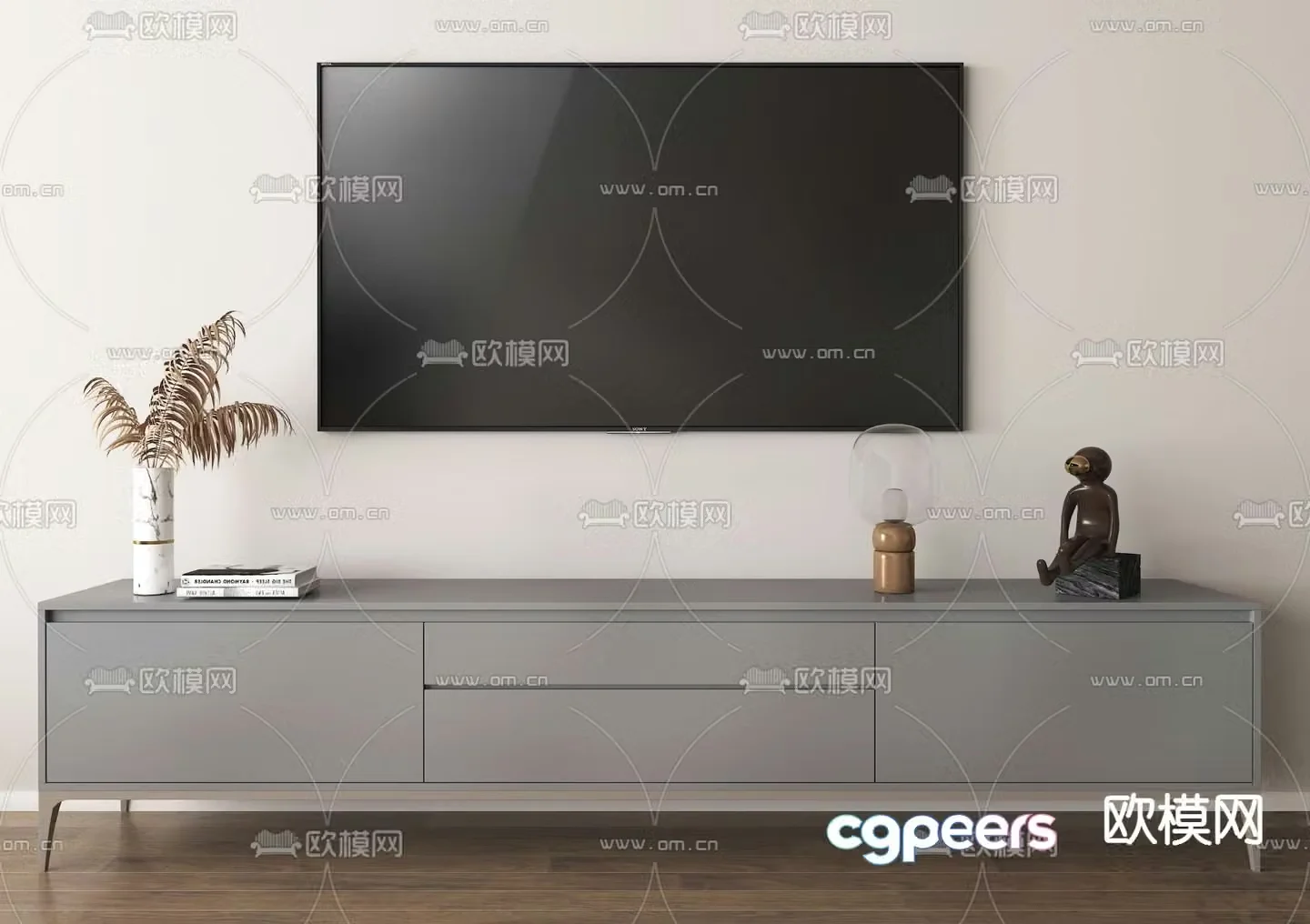 Modern TV cabinet 3d model