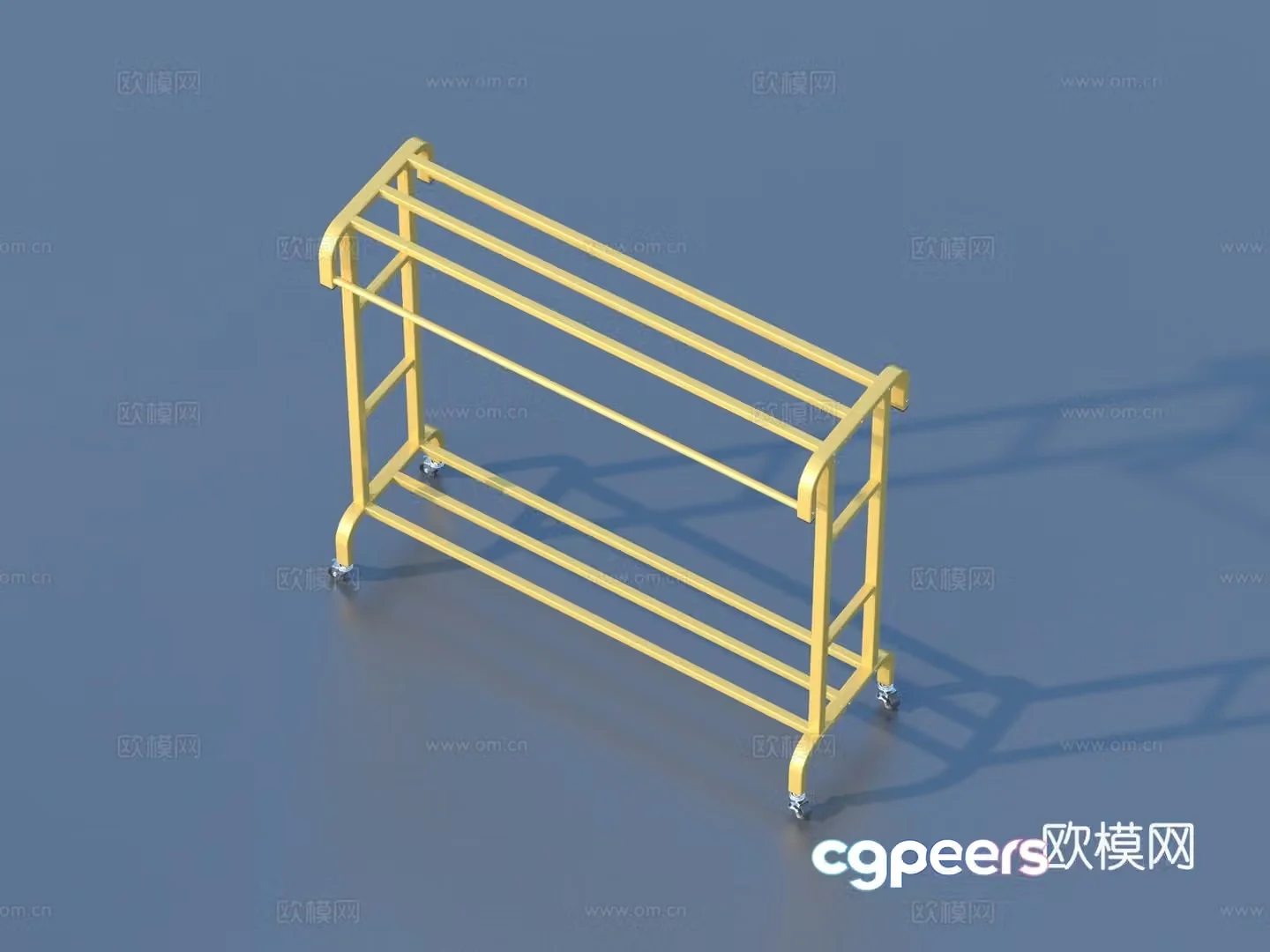 Storage rack iron rack metal rack 3D model