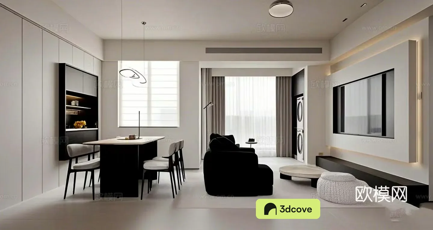 Modern minimalist dining