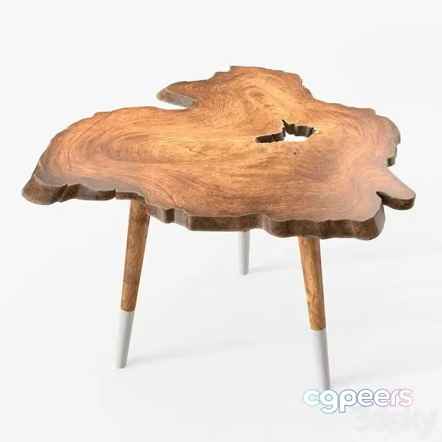 3ds Max Free – Coffee table Bahama from solid wood