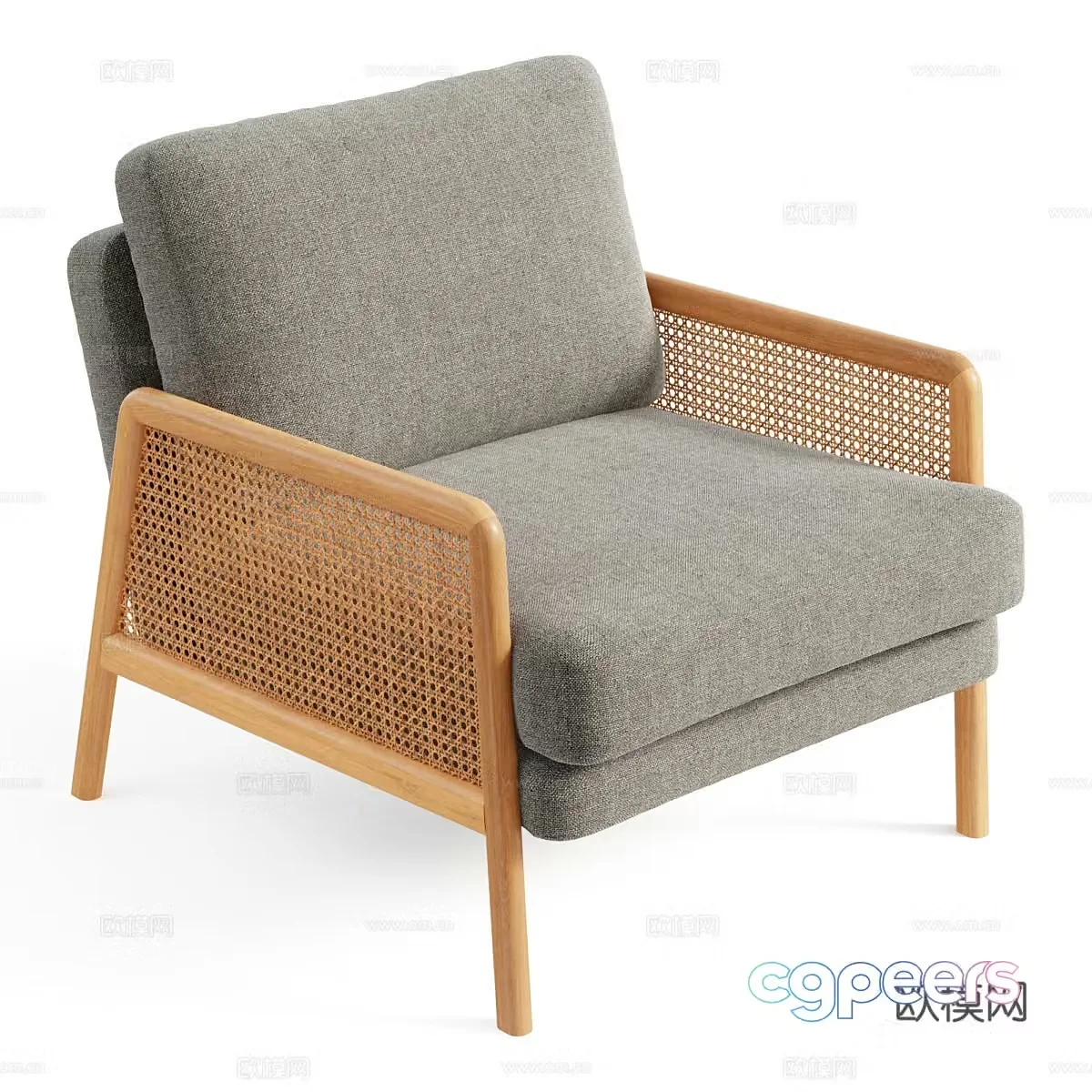 Sofa coffee table combination 3D model
