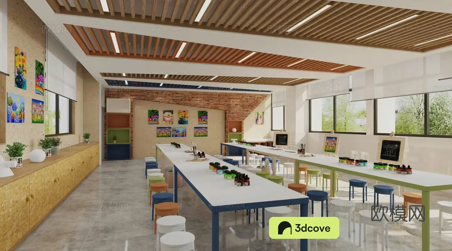 Art classroom Handmade classroom Painting classroom