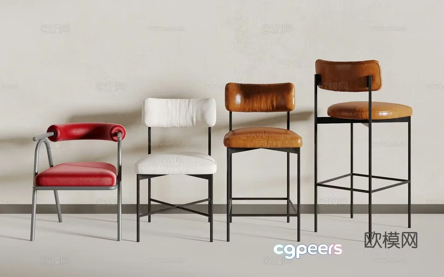 Modern single chair 3d model