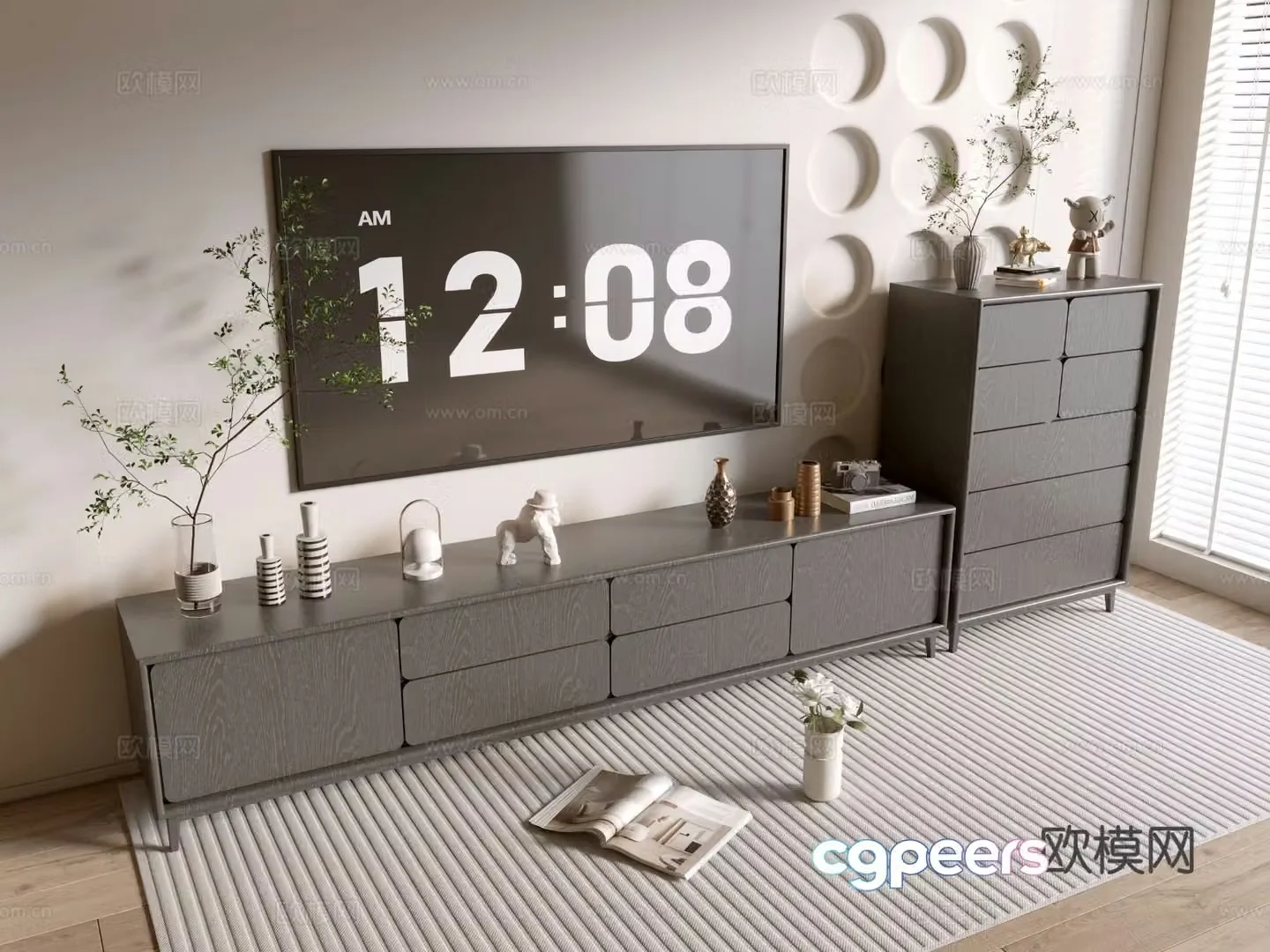 Modern TV cabinet 3d model