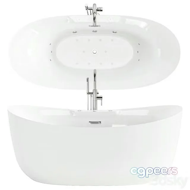 3ds Max Free – WoodBridge Freestanding Air Whirlpool Bathtub