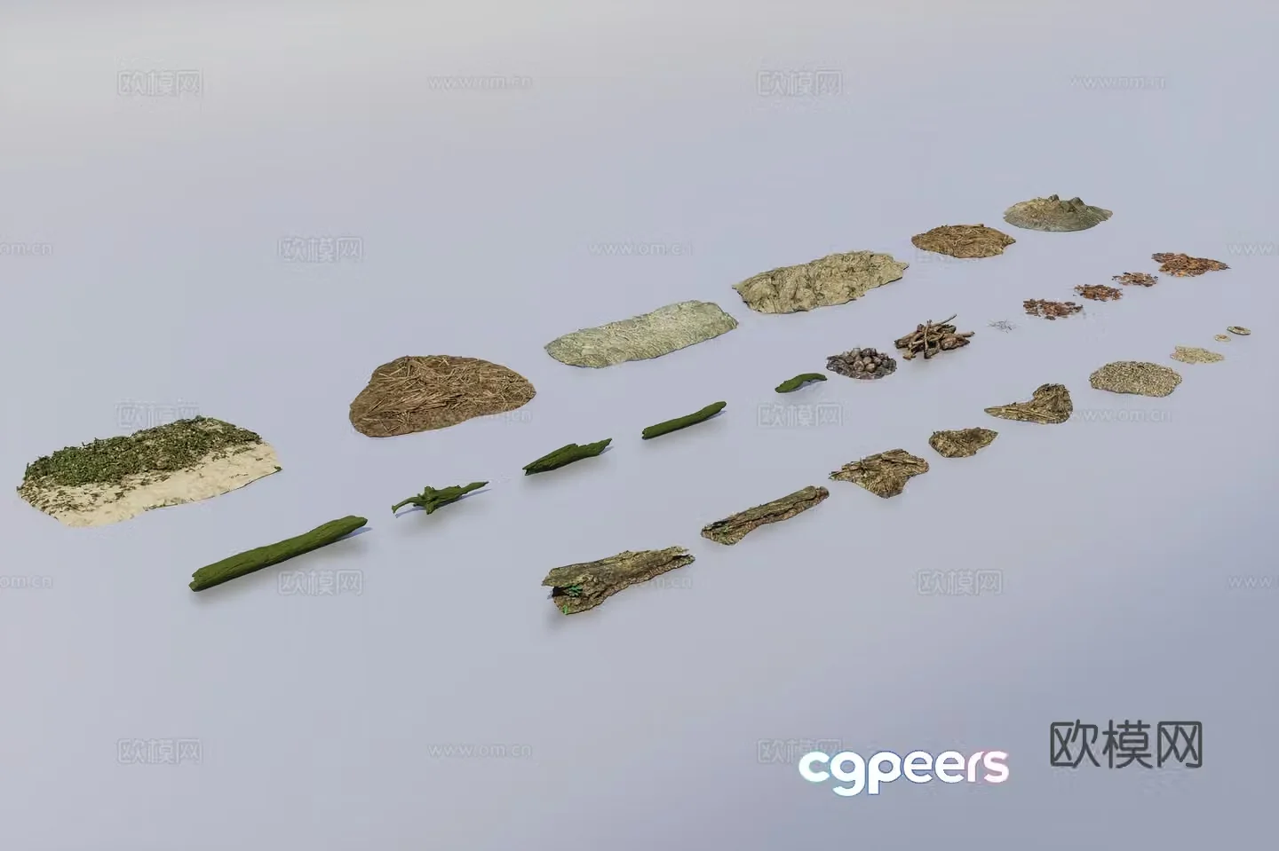 Terrain patch 3D model