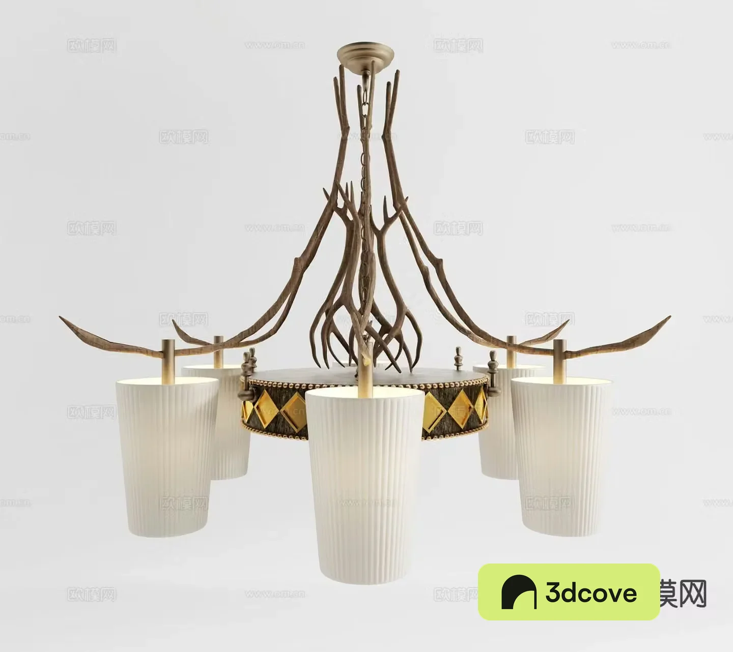 American pastoral chandelier branch chandelier