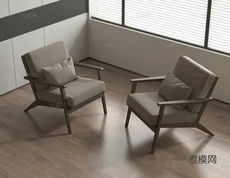 Modern Living Room 3D Model – 9168 – VRAY Render