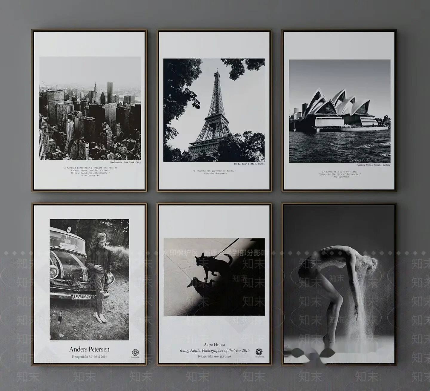 Black And White Photographs 3D Model – 606 – VRAY Render