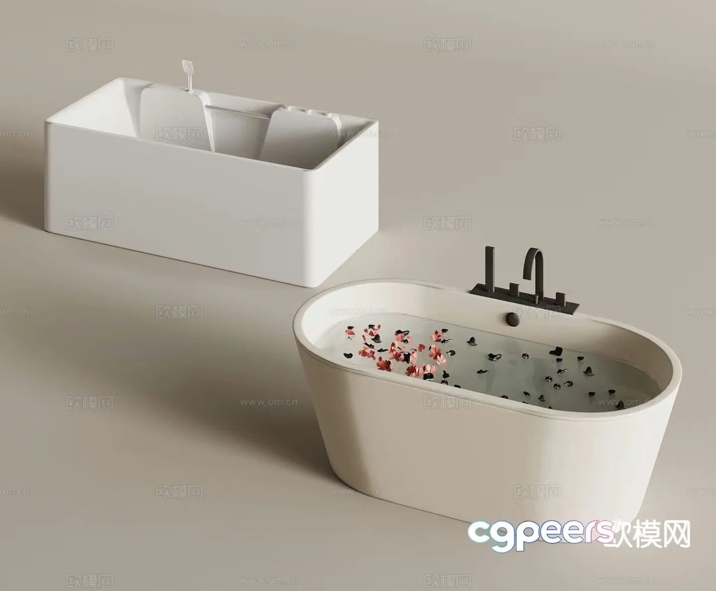 Modern bathtub bathtub 3d model