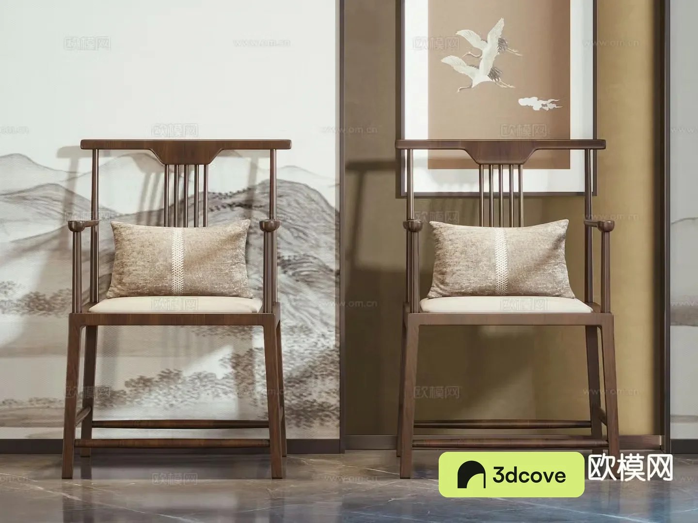 New Chinese style chair armchair official hat chair