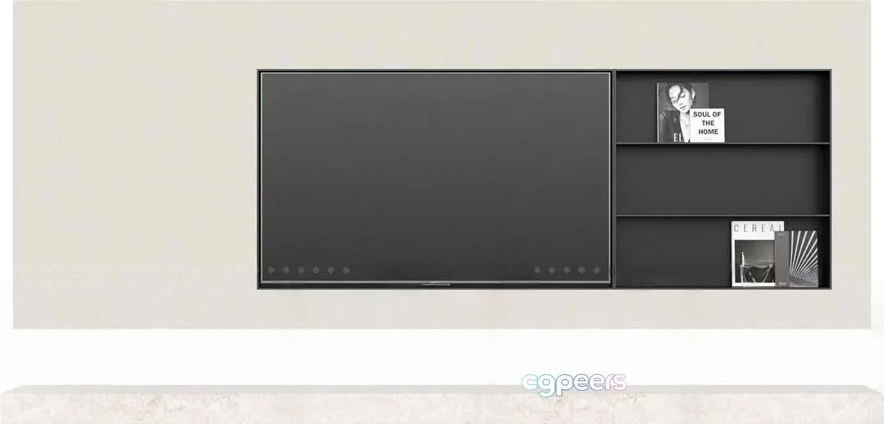 Modern Minimalist Shelf 3D Model – 16656 – CORONA Render