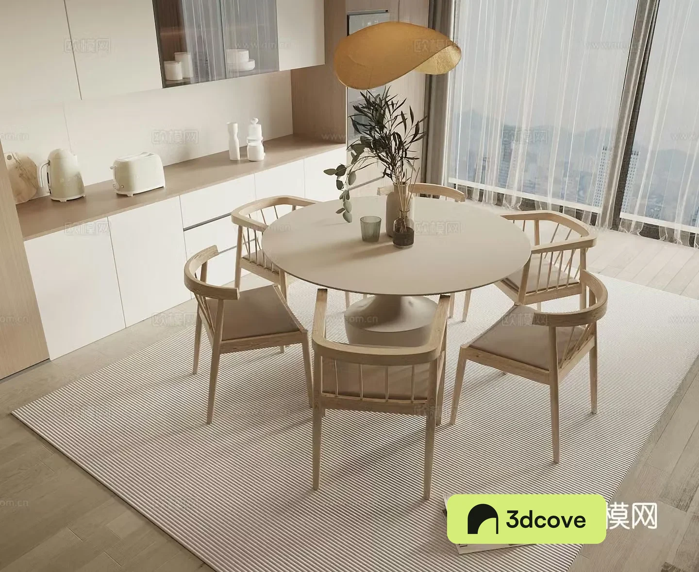 Log style dining table and chairs round dining table